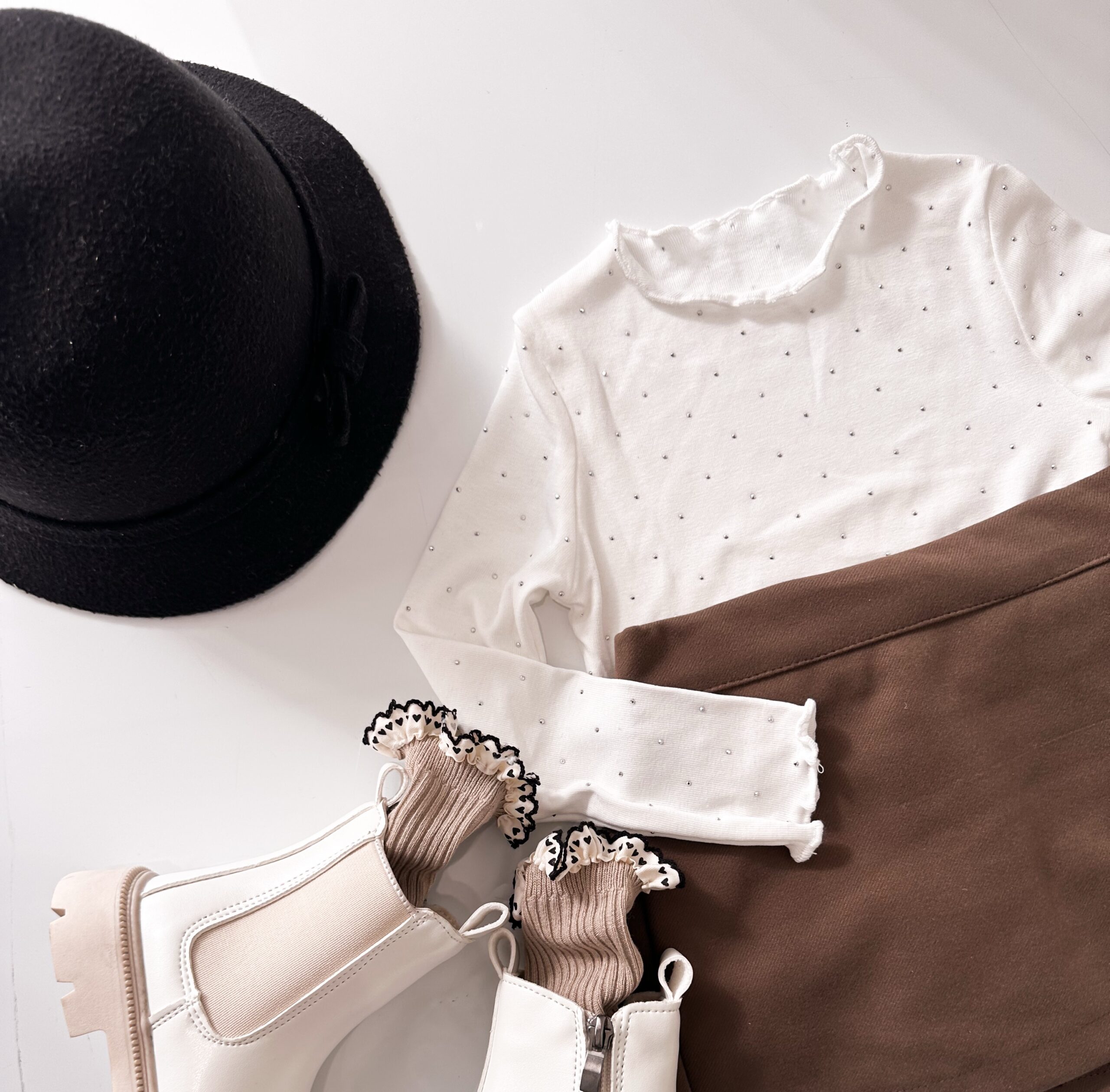 White Strass Top