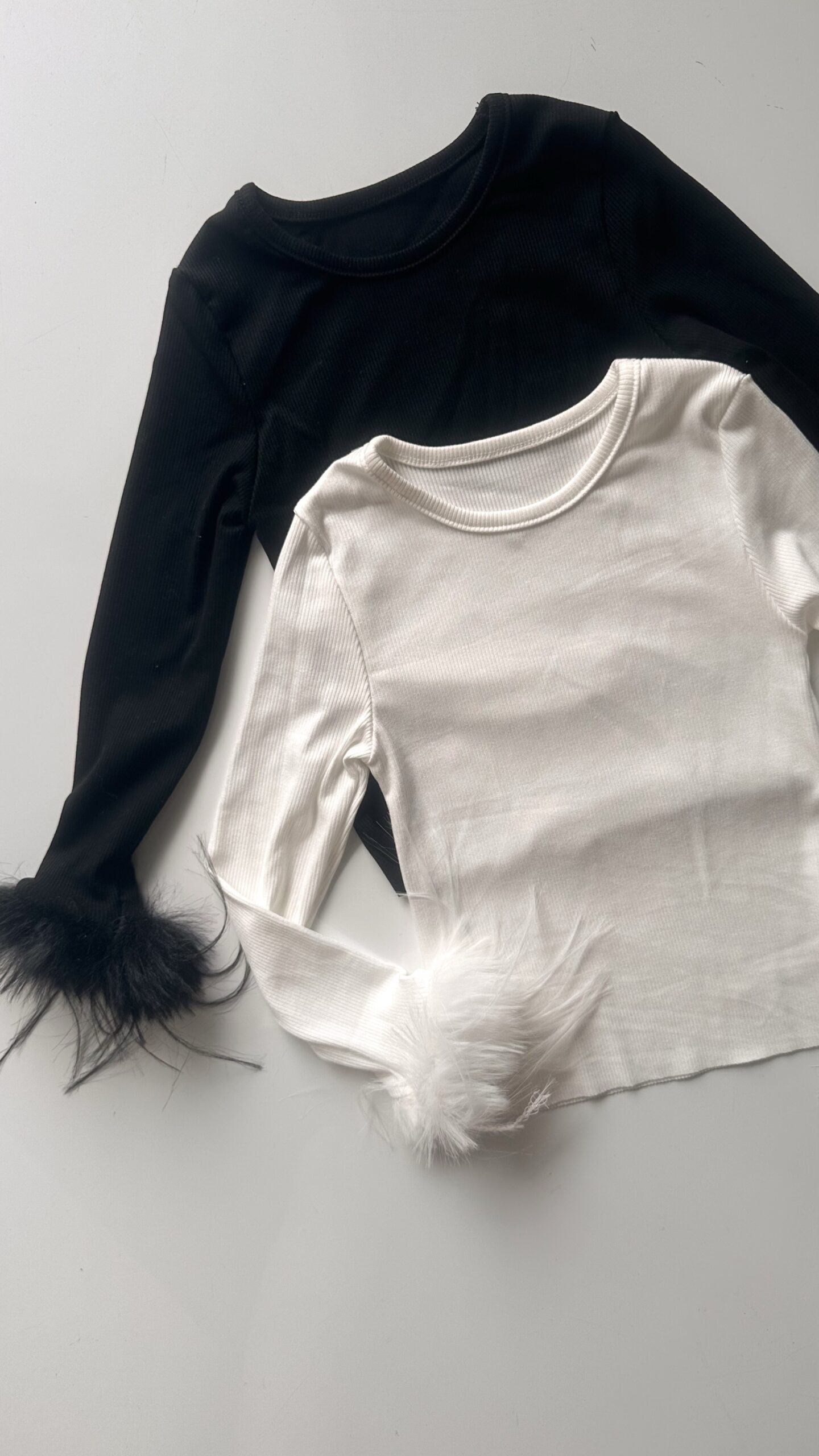 Fur Sleeve Top