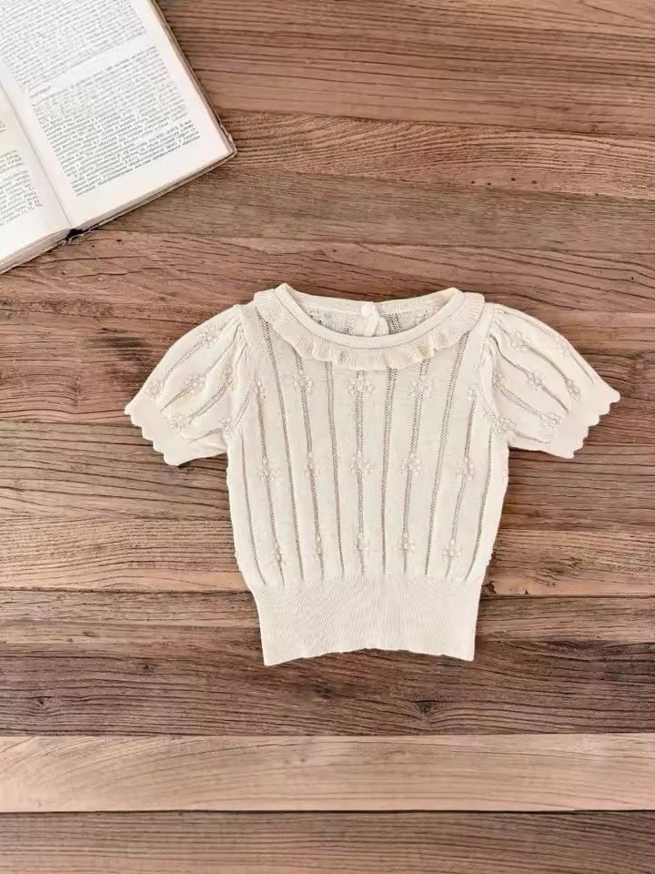 Ruffle Knit Top - Image 2