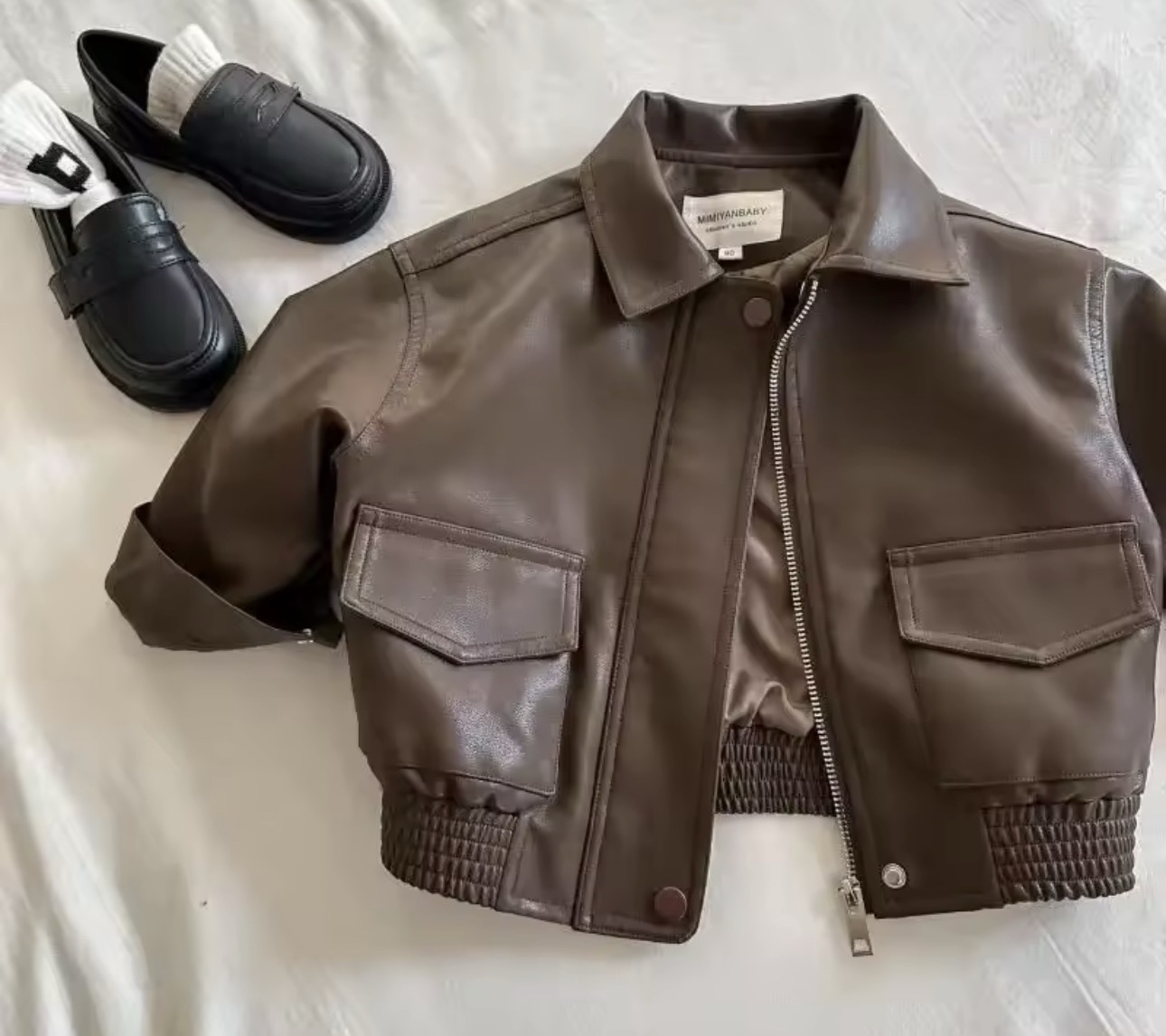 Brownie Leather Jacket-PREORDER ONLY