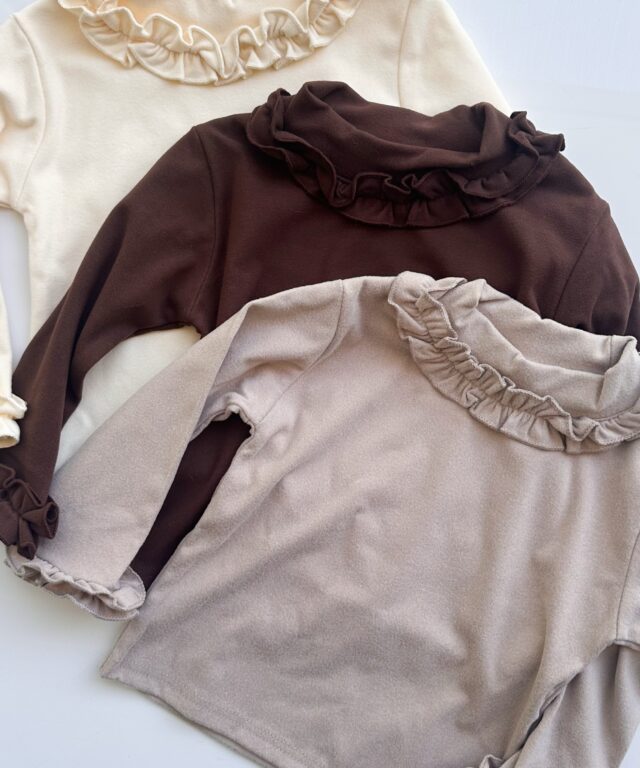Frill Turtleneck Top
