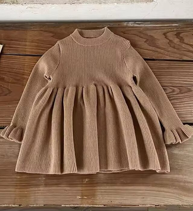 Alternative view of Serena Knitted Dress-Camel
