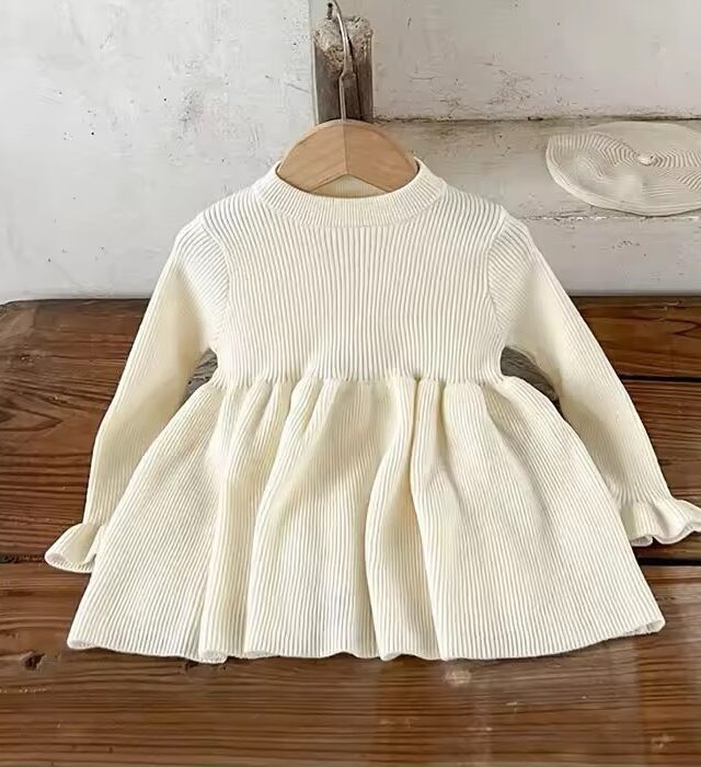 Serena knitted Dress-Cream